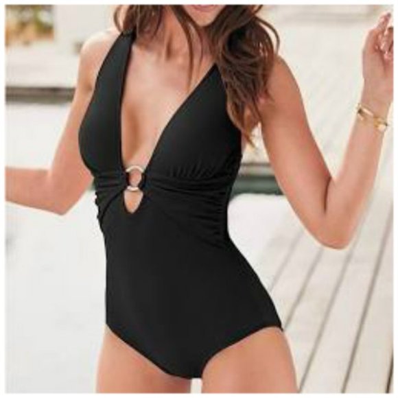 VENUS Other - Venus Crisscross One Piece Swimsuit Black Size 12